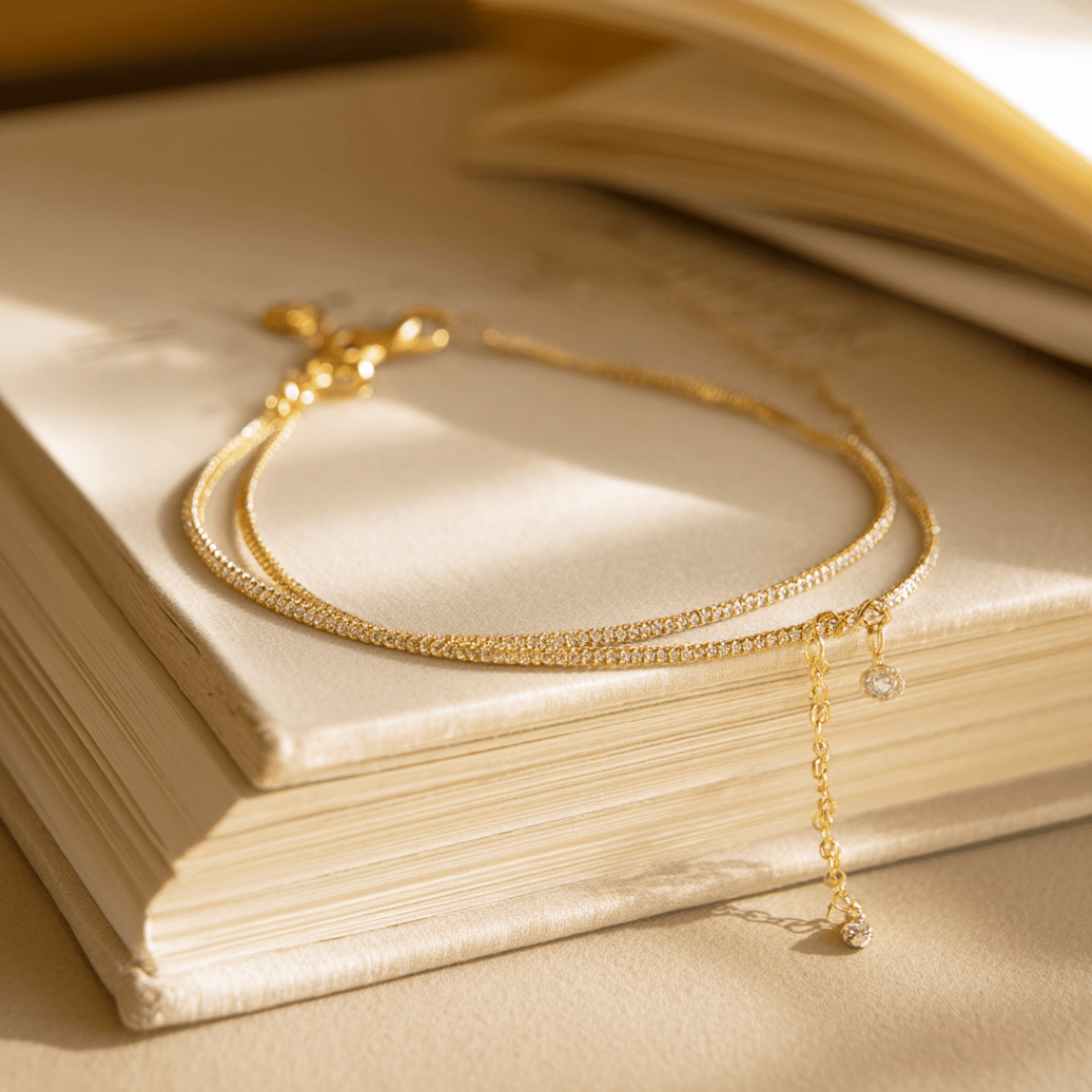Klerona & Co | Dainty Drip Anklet - My Store