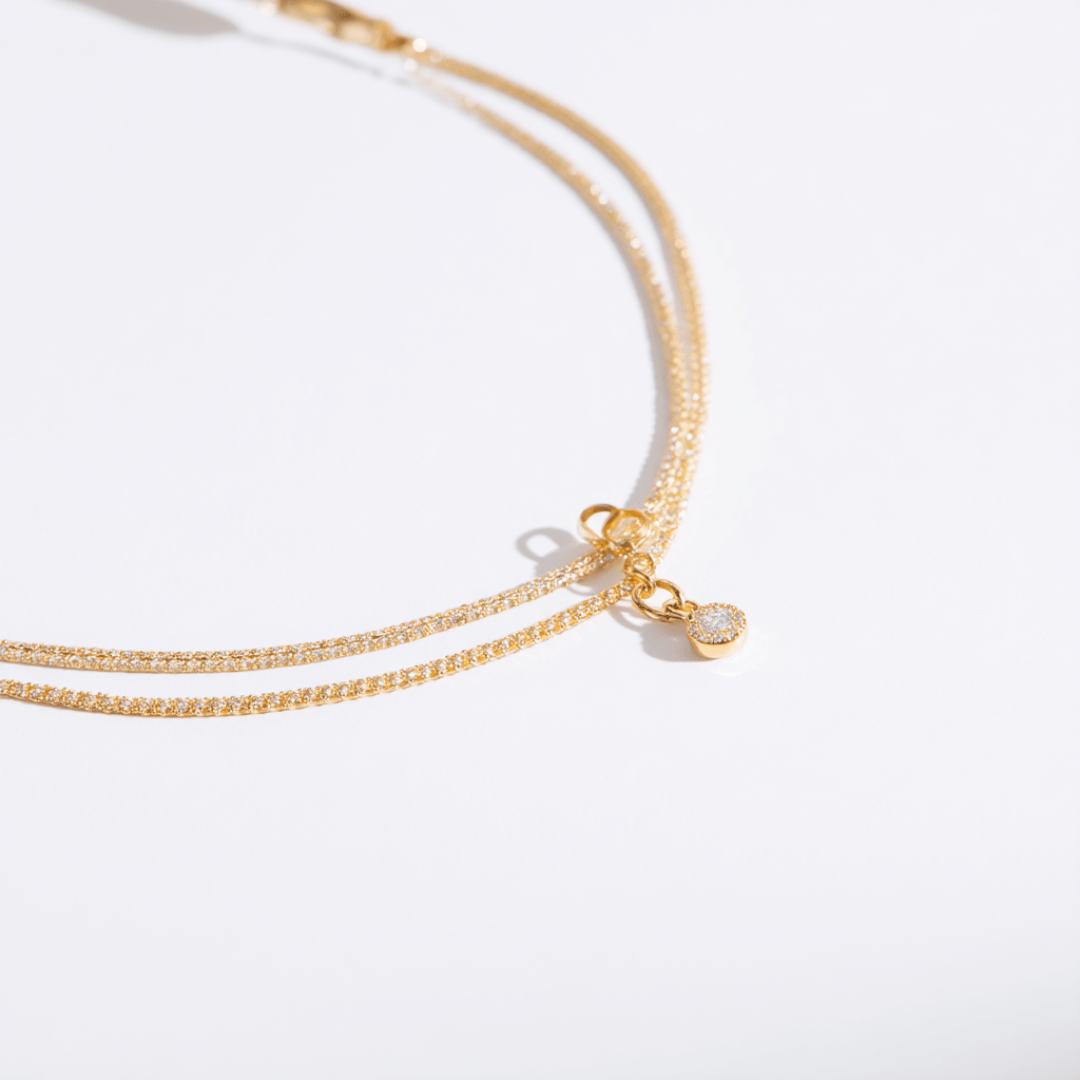 Klerona & Co | Dainty Drip Anklet - My Store