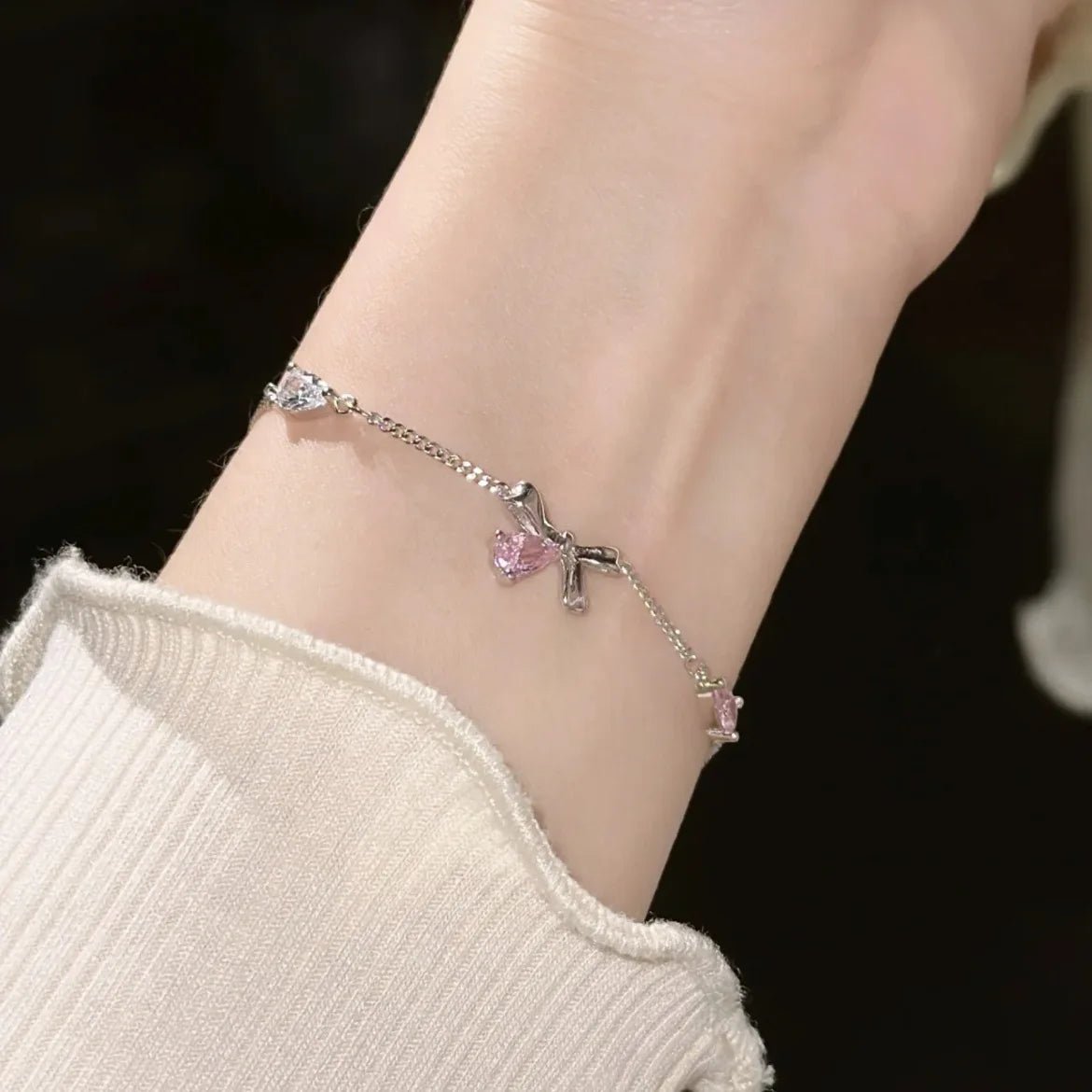 Gold charm bracelet set styled with casual outfit, perfect for daily wear and gifting.