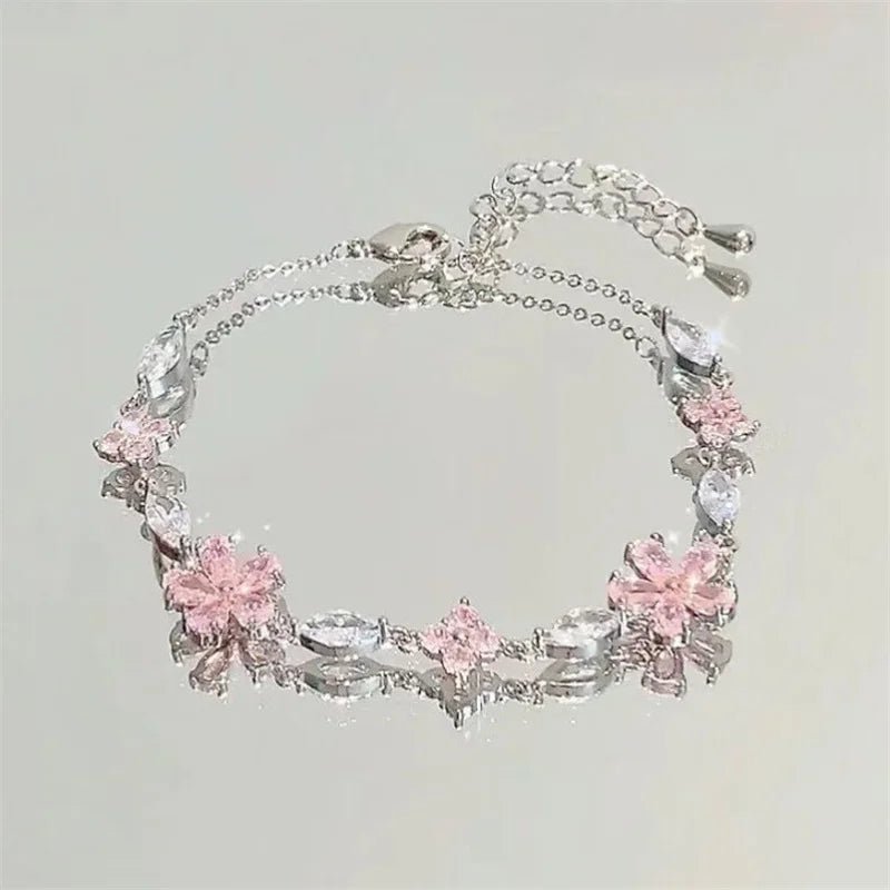 Klerona & Co bracelet set with nature-inspired charms, styled for minimalist elegance.