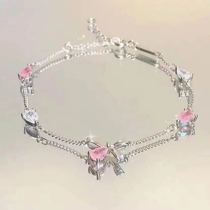 Detailed shot of clasp and chain texture on Klerona & Co seasonal bracelet set.