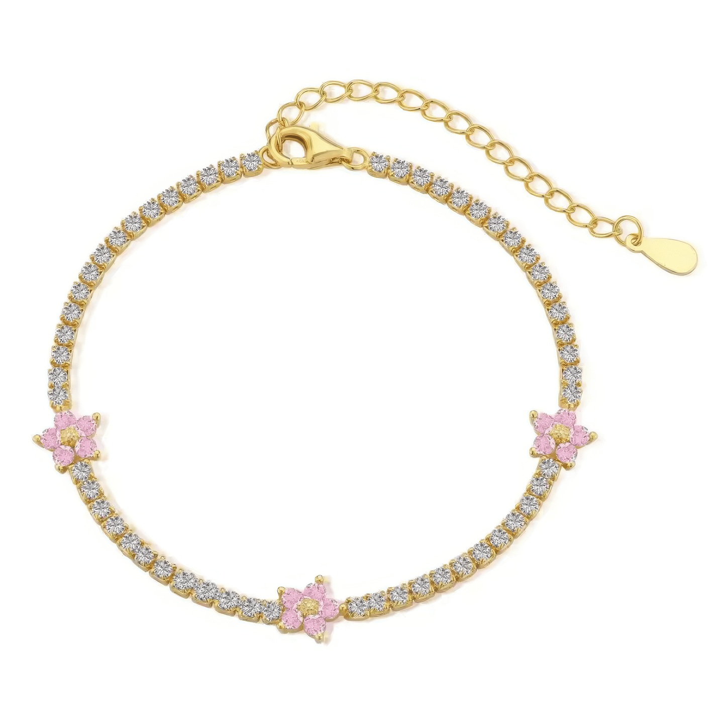 Klerona & Co Flower Tennis Bracelet - Klerona & Co