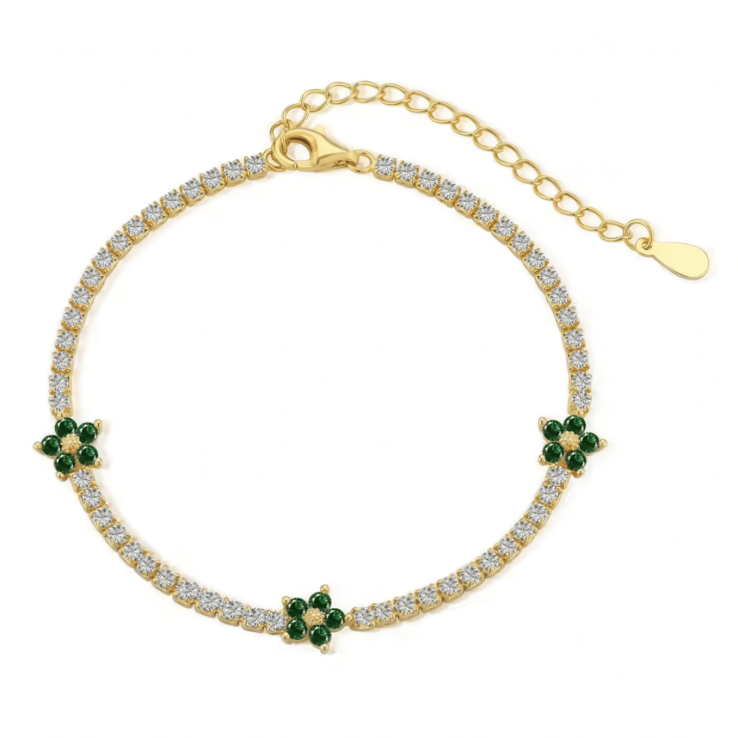 Klerona & Co Flower Tennis Bracelet - Klerona & Co