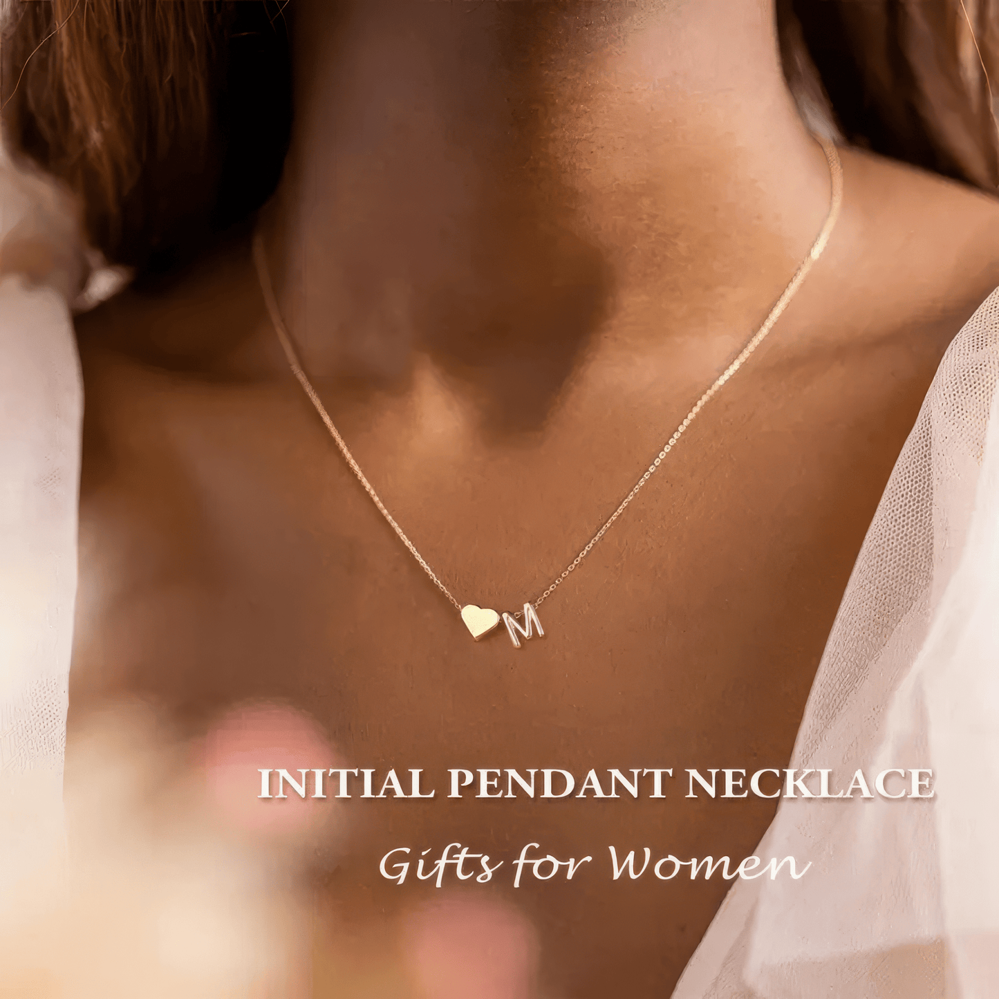 Klerona & Co Heart Initial Necklace - Klerona & Co