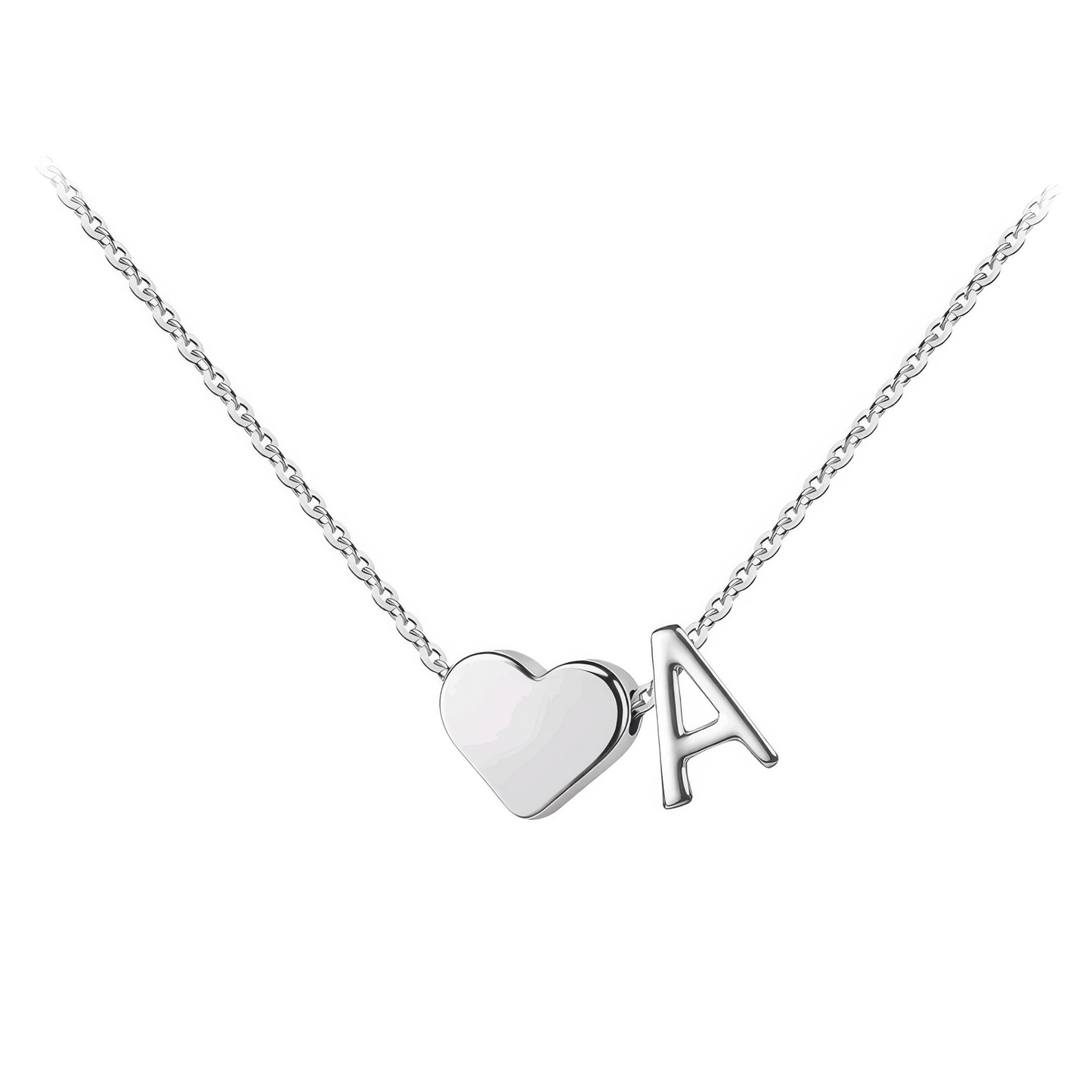 Klerona & Co Heart Initial Necklace - Klerona & Co