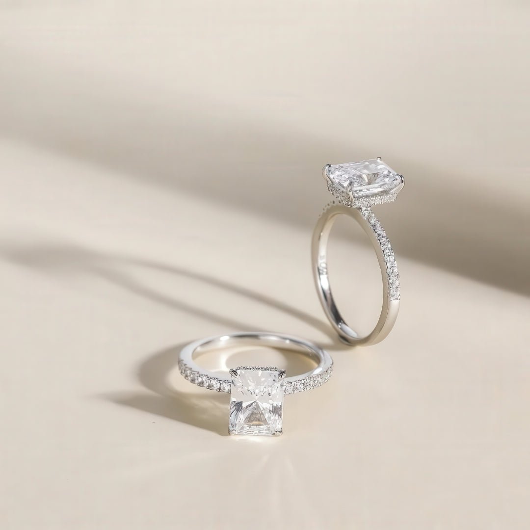 Ring placed beside travel essentials, emphasizing its role as a safe alternative to heirlooms.