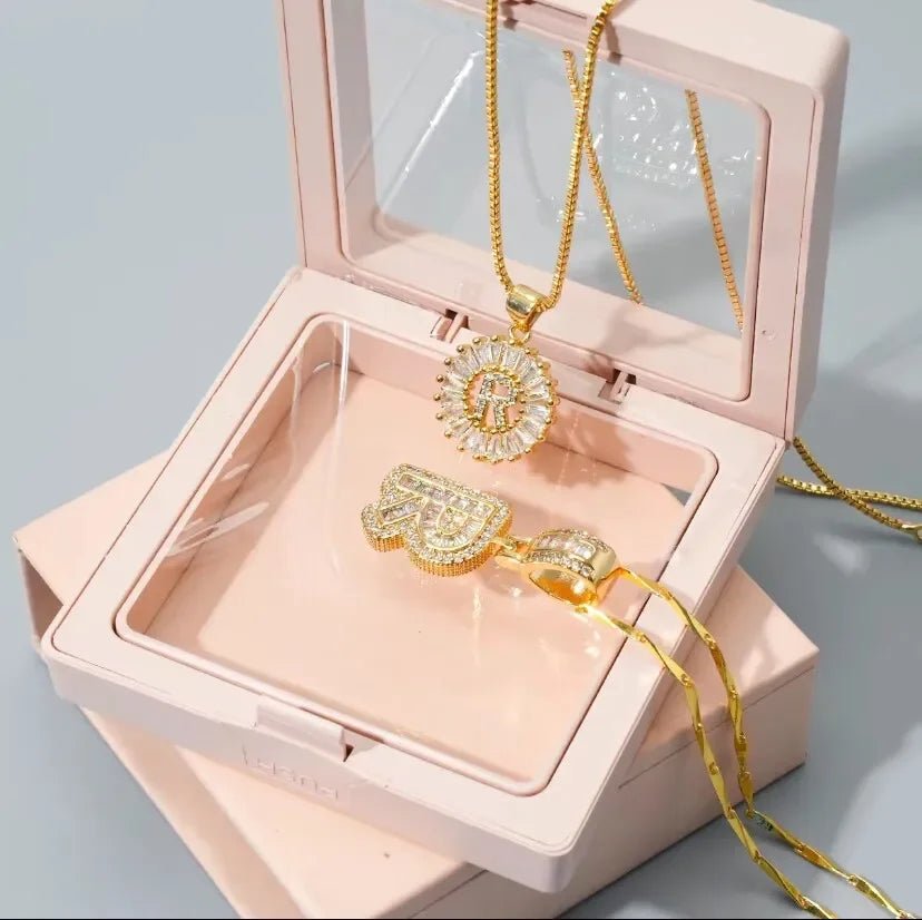 Klerona & Co | Zirconia Initial Necklace Set - My Store
