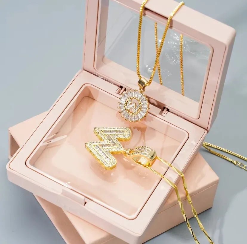 Klerona & Co | Zirconia Initial Necklace Set - My Store