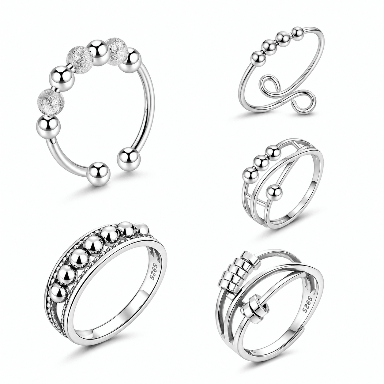 5 Piece Adjustable Toe Ring Set - Klerona & Co