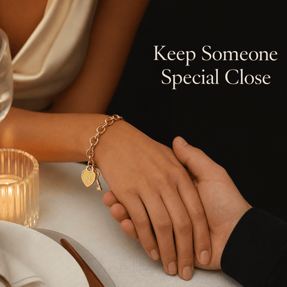 Initial Heart Key Bracelet - Klerona & Co