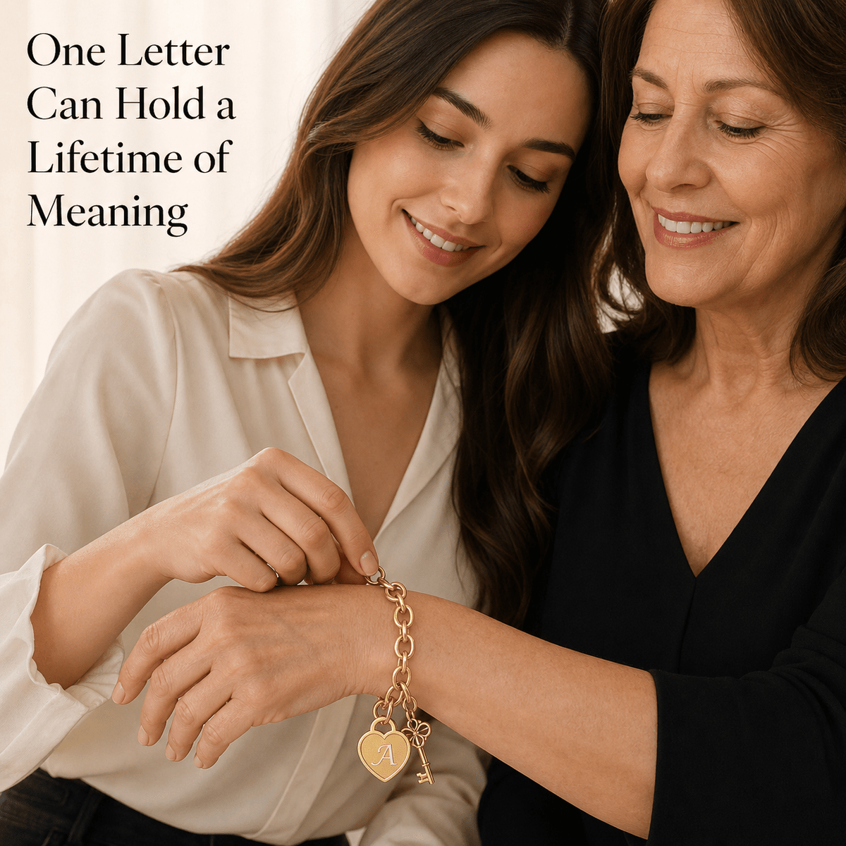 Initial Heart Key Bracelet - Klerona & Co