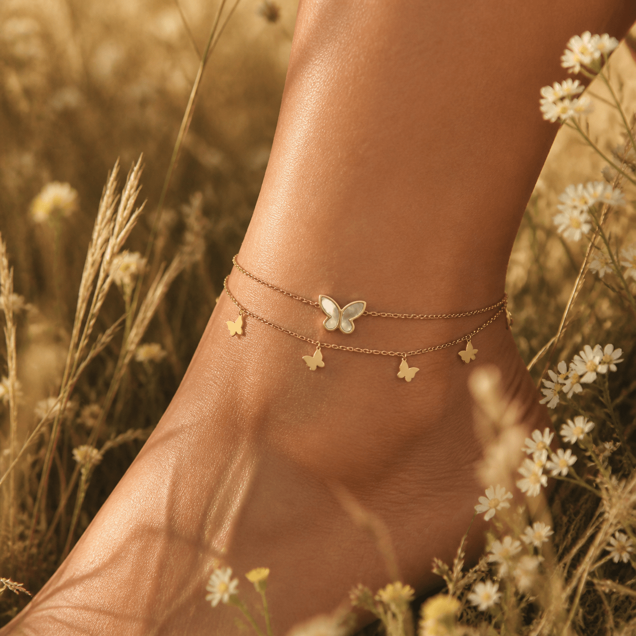 Klerona Butterfly Anklet - Klerona & Co