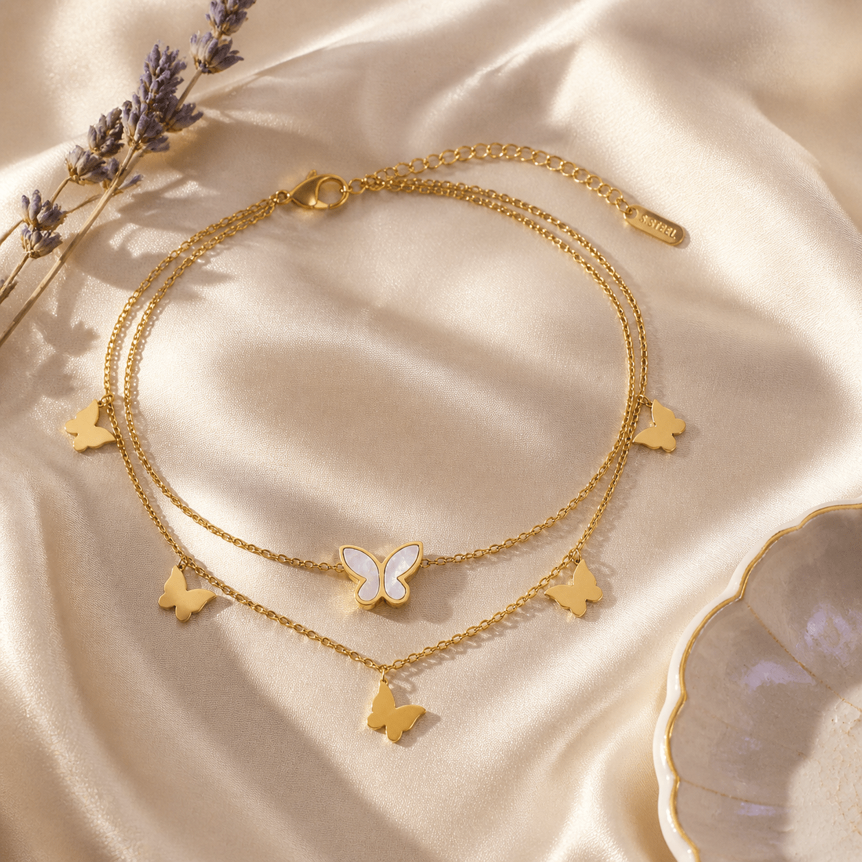 Klerona Butterfly Anklet - Klerona & Co