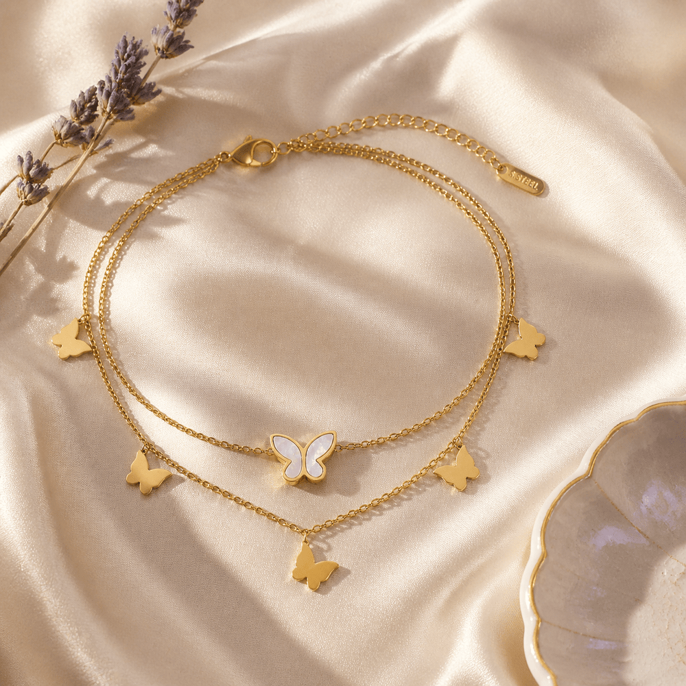Klerona Butterfly Anklet - Klerona & Co