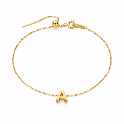 Klerona Classic Initial Anklet - Klerona & Co