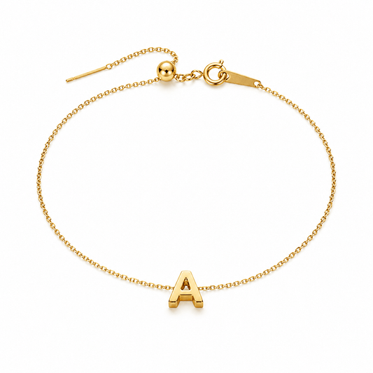 Klerona Classic Initial Anklet - Klerona & Co