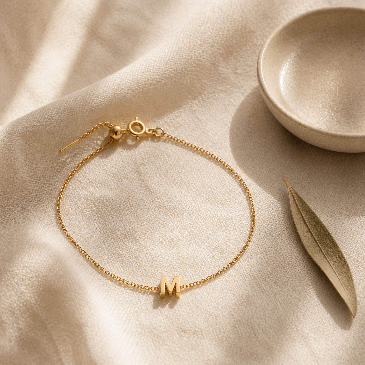Klerona Classic Initial Anklet - Klerona & Co