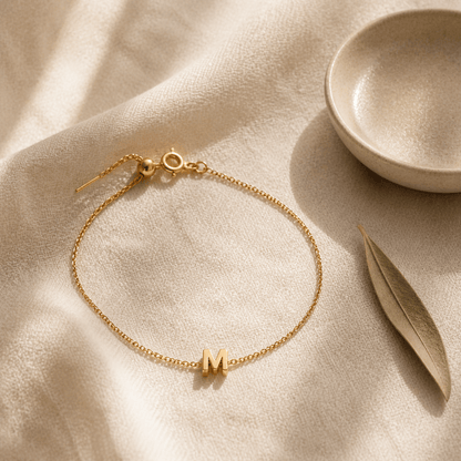 Klerona Classic Initial Anklet - Klerona & Co