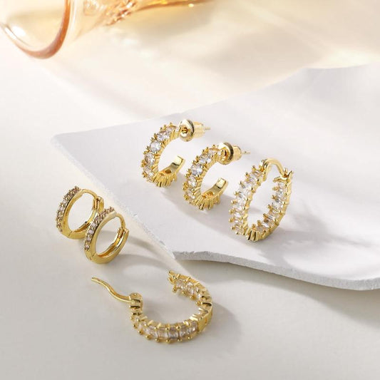 Klerona & Co 3 Piece Earring Set - Klerona & Co