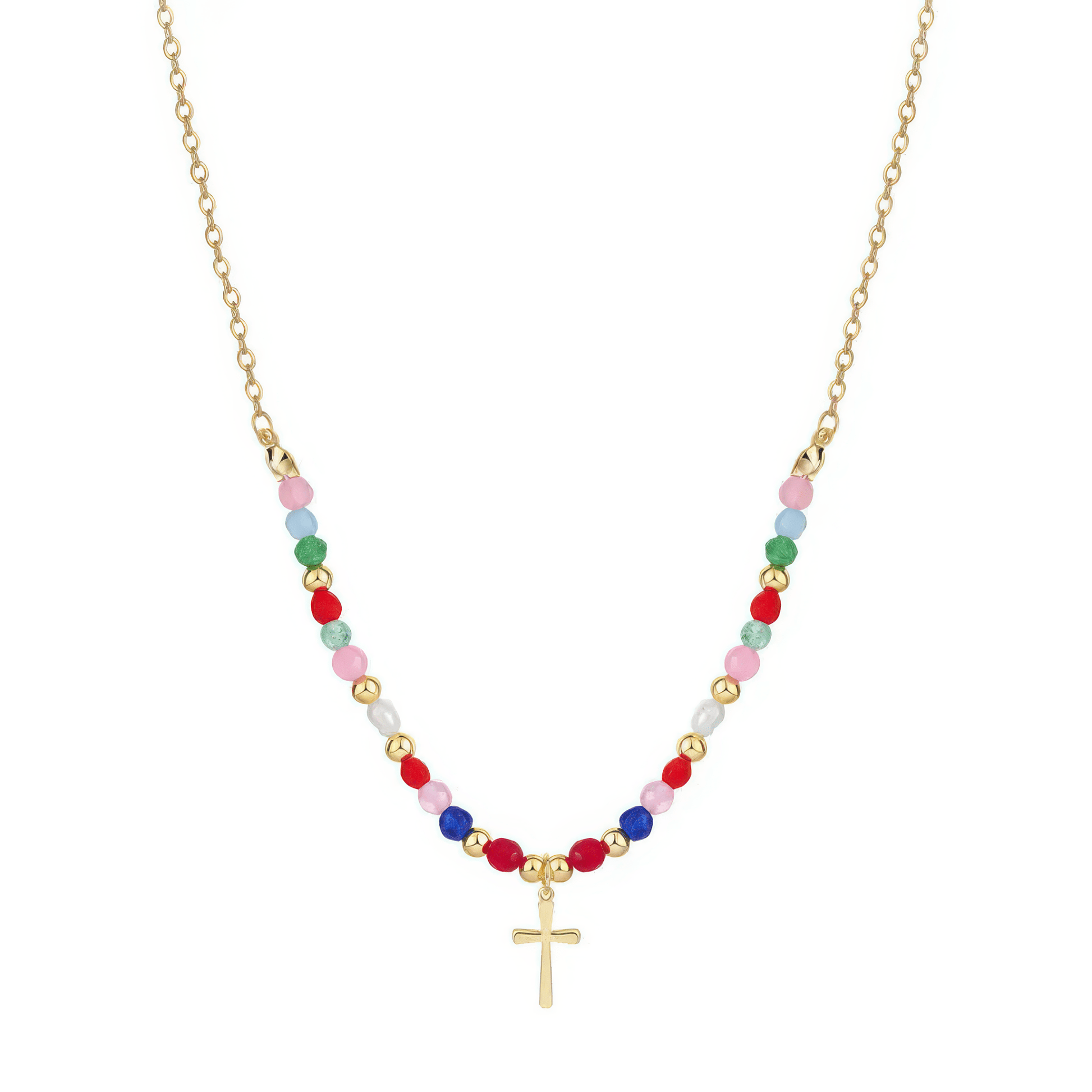 Klerona & Co Beaded Cross Necklace - Klerona & Co