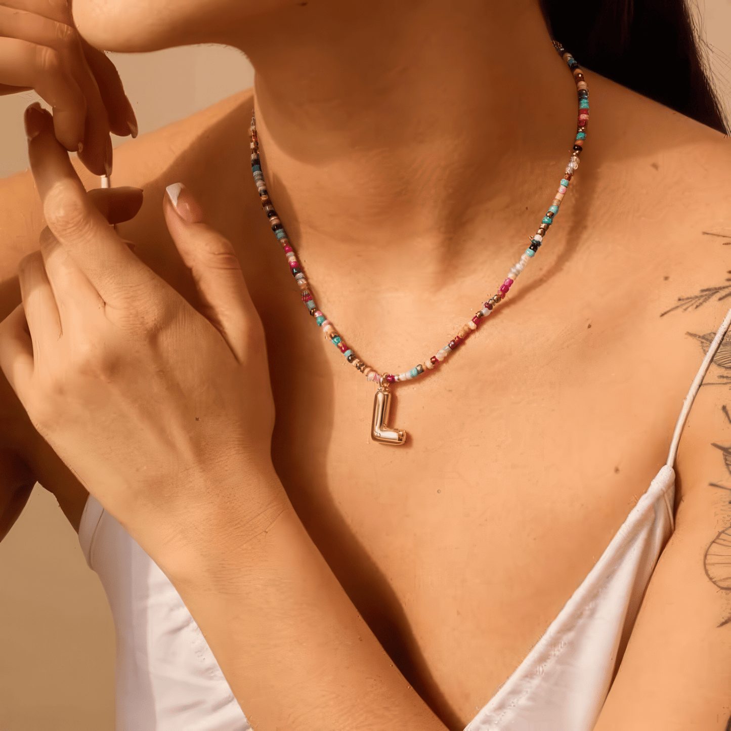 Klerona & Co Bubble Letter Necklace - Klerona & Co