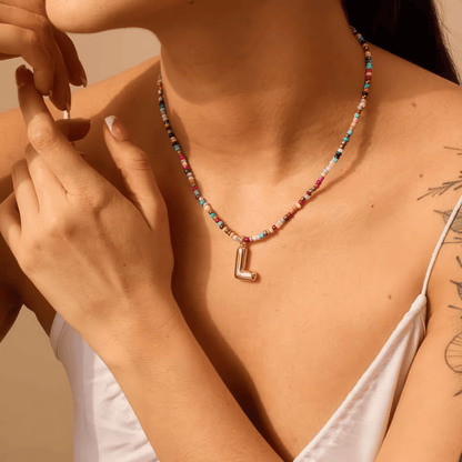 Klerona & Co Bubble Letter Necklace - Klerona & Co