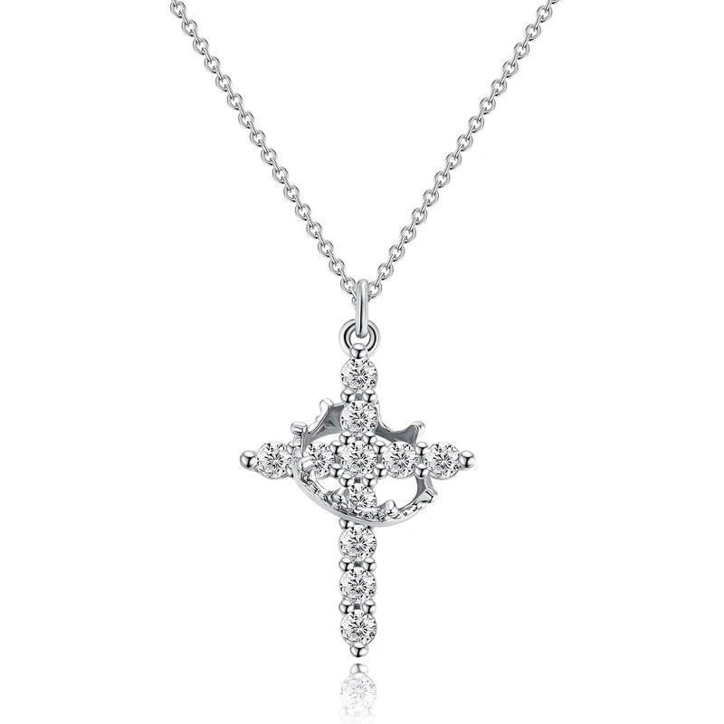Klerona & Co Crown and Cross Necklace - My Store