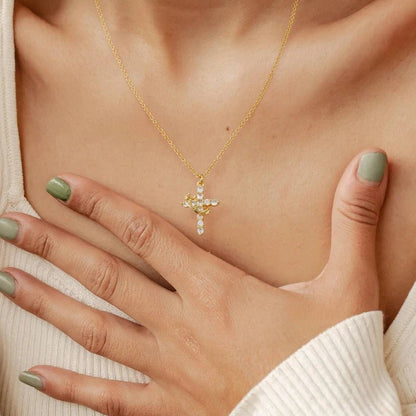 Klerona & Co Crown and Cross Necklace - My Store