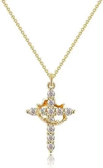 Klerona & Co Crown and Cross Necklace - My Store