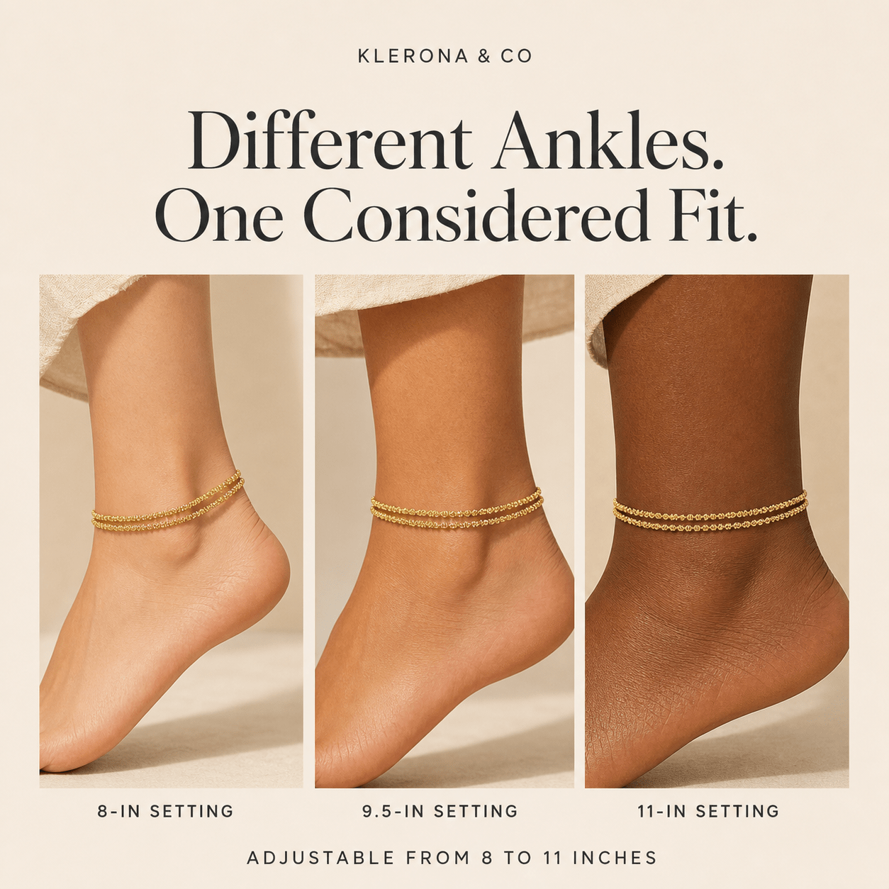Klerona & Co | Dainty Drip Anklet - Klerona & Co