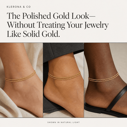 Klerona & Co | Dainty Drip Anklet - Klerona & Co