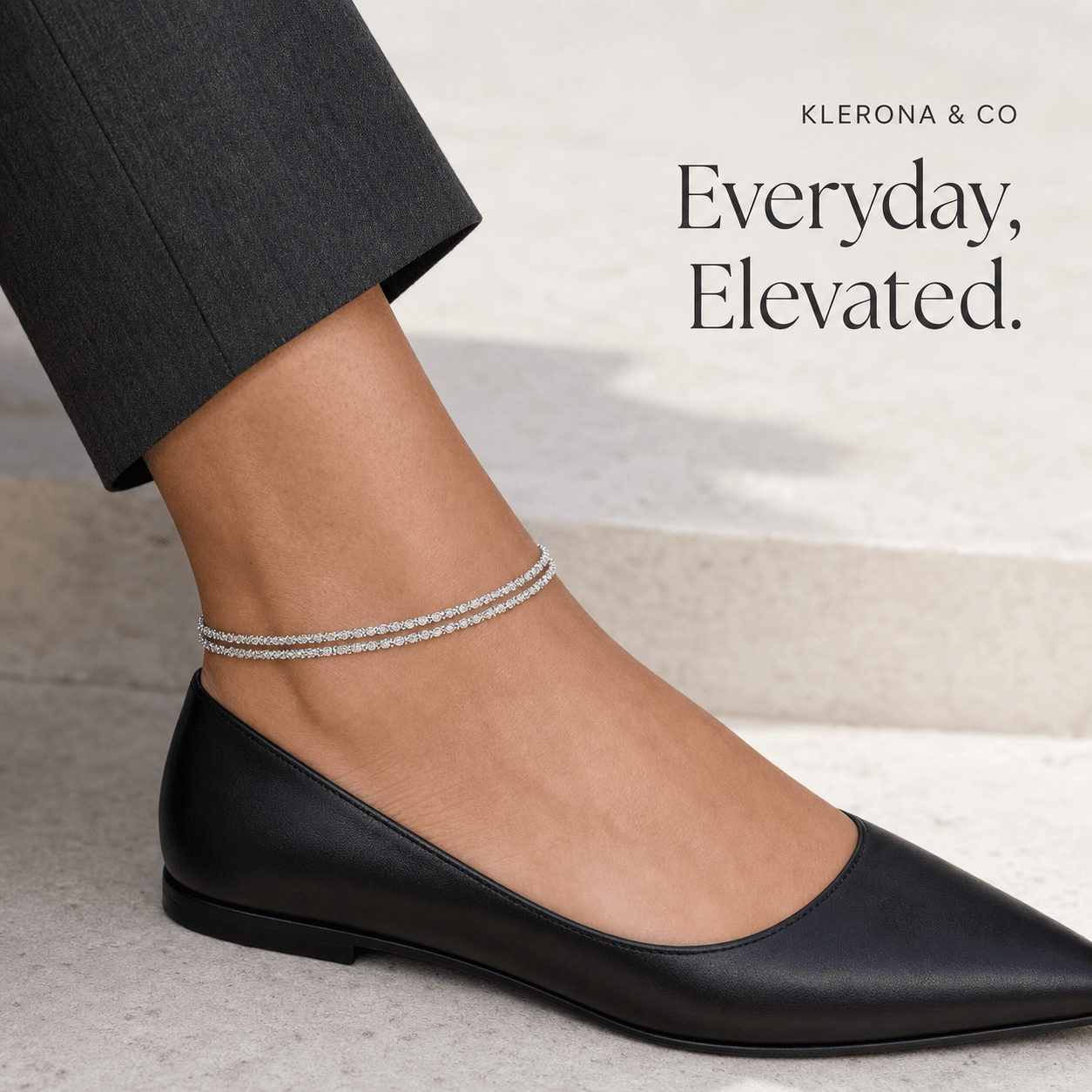 Klerona & Co | Dainty Drip Anklet - Klerona & Co