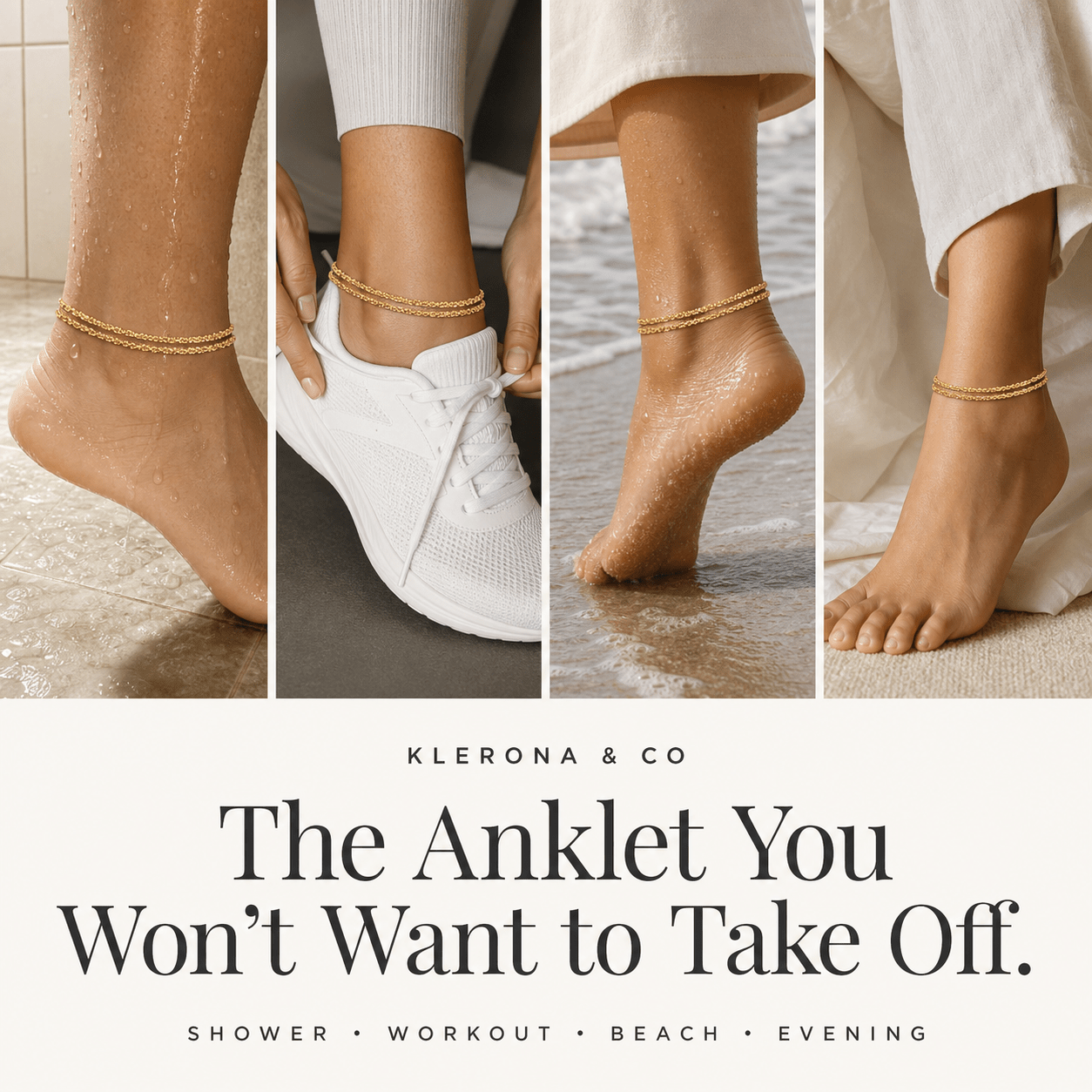 Klerona & Co | Dainty Drip Anklet - Klerona & Co