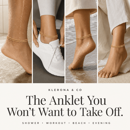 Klerona & Co | Dainty Drip Anklet - Klerona & Co