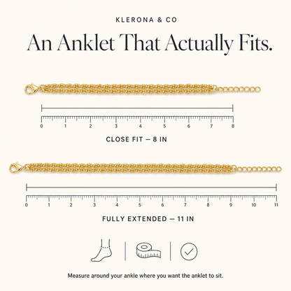 Klerona & Co | Dainty Drip Anklet - Klerona & Co