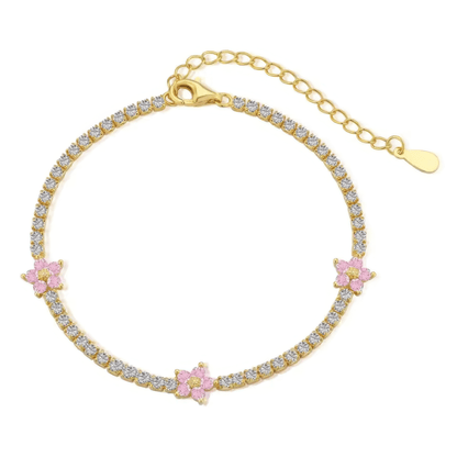 Klerona & Co Flower Tennis Bracelet - Klerona & Co