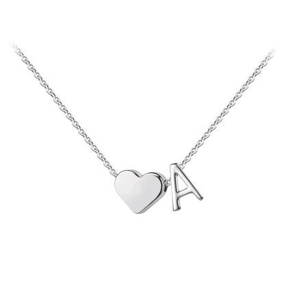 Klerona & Co Heart Initial Necklace - Klerona & Co