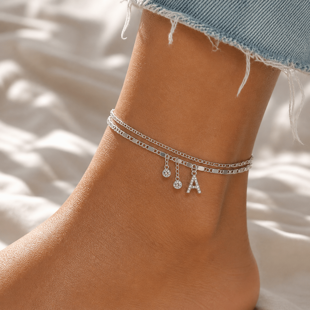 Klerona & Co Signature Initial Anklet - Klerona & Co