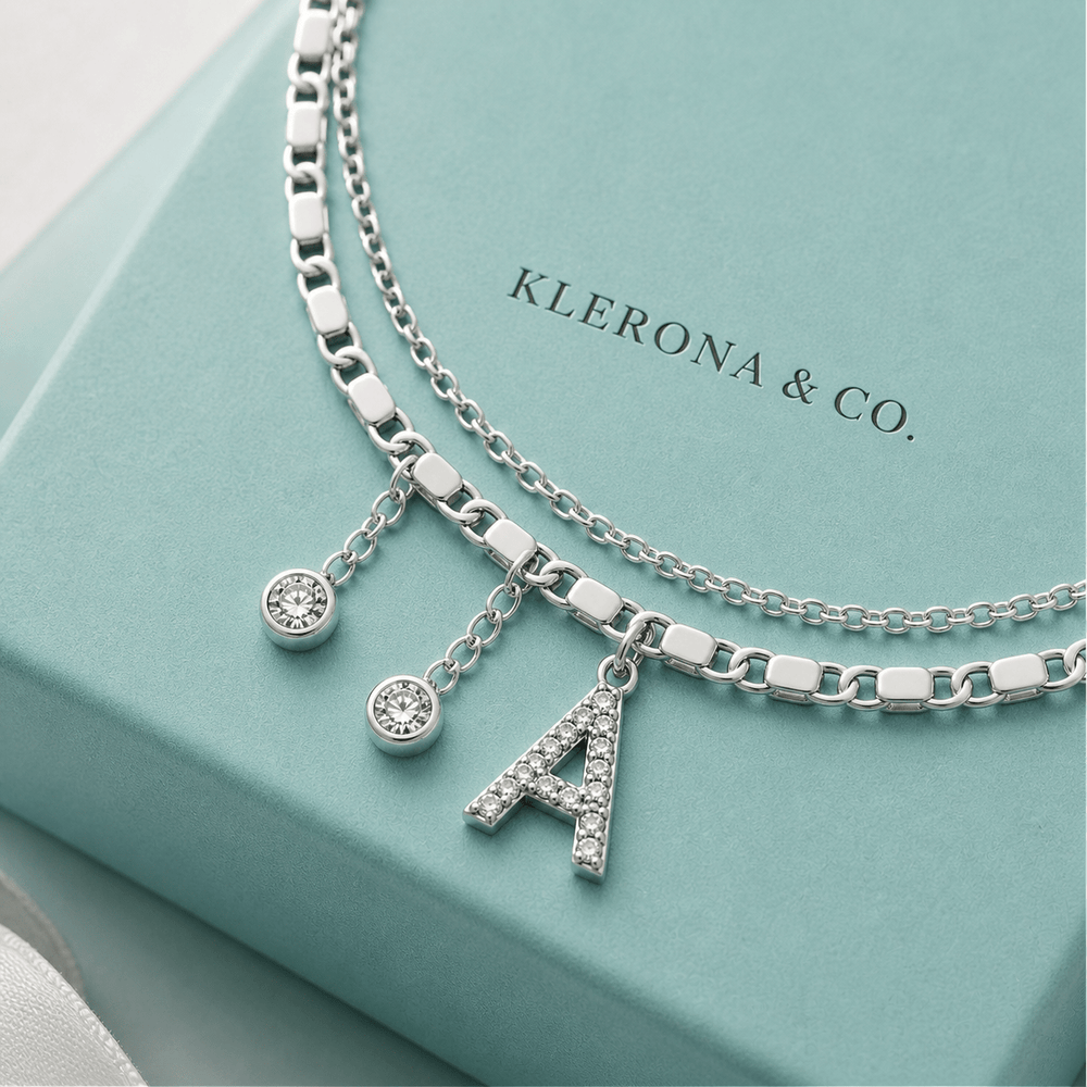 Klerona & Co Signature Initial Anklet - Klerona & Co