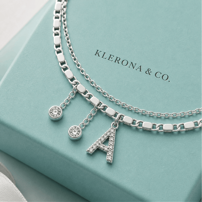 Klerona & Co Signature Initial Anklet - Klerona & Co