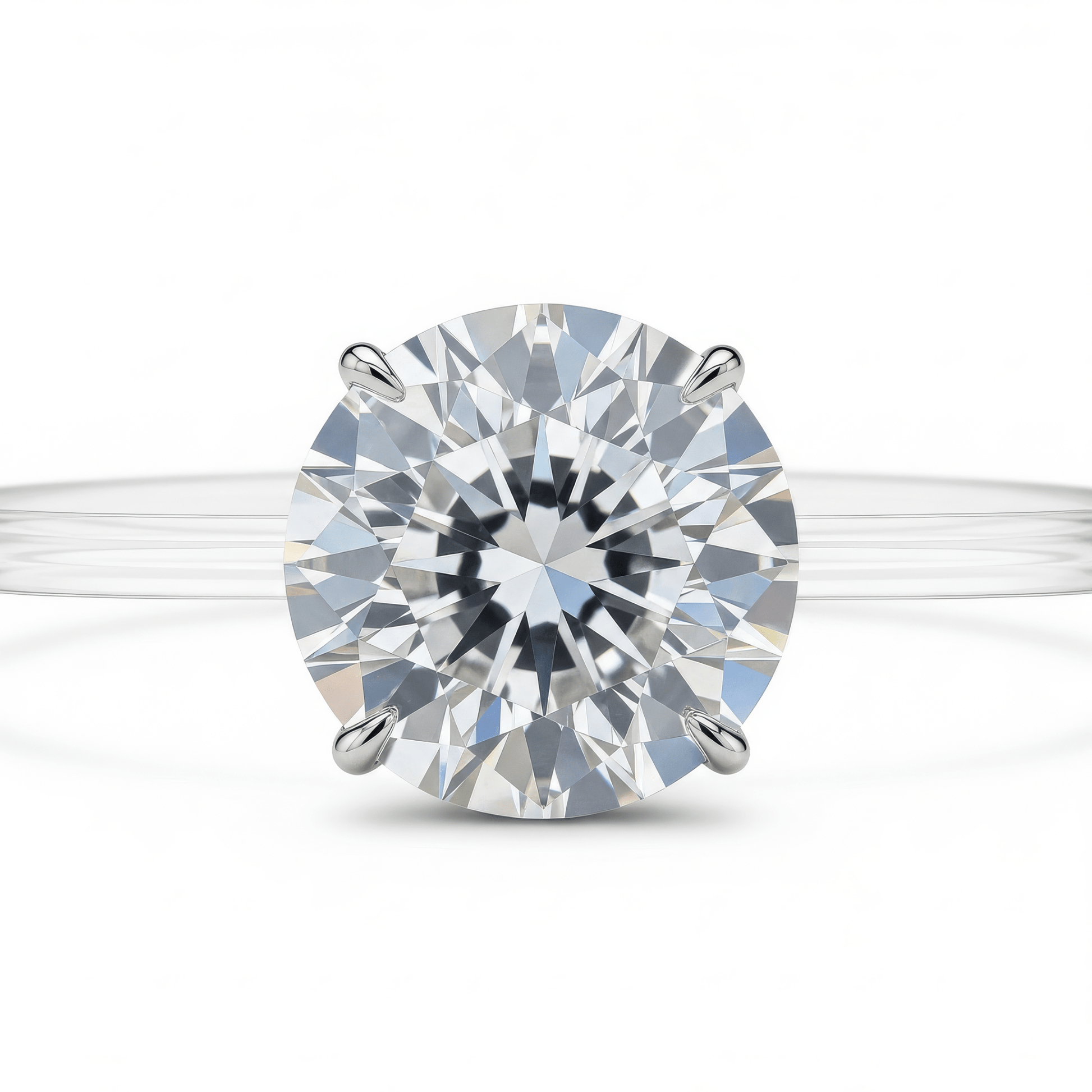 Klerona invisible band ring – VVS moissanite gemstone with weightless floating look