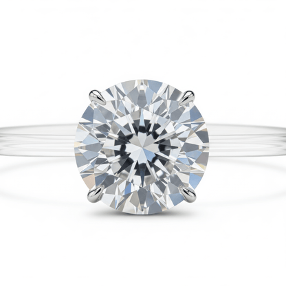 Klerona invisible band ring – VVS moissanite gemstone with weightless floating look