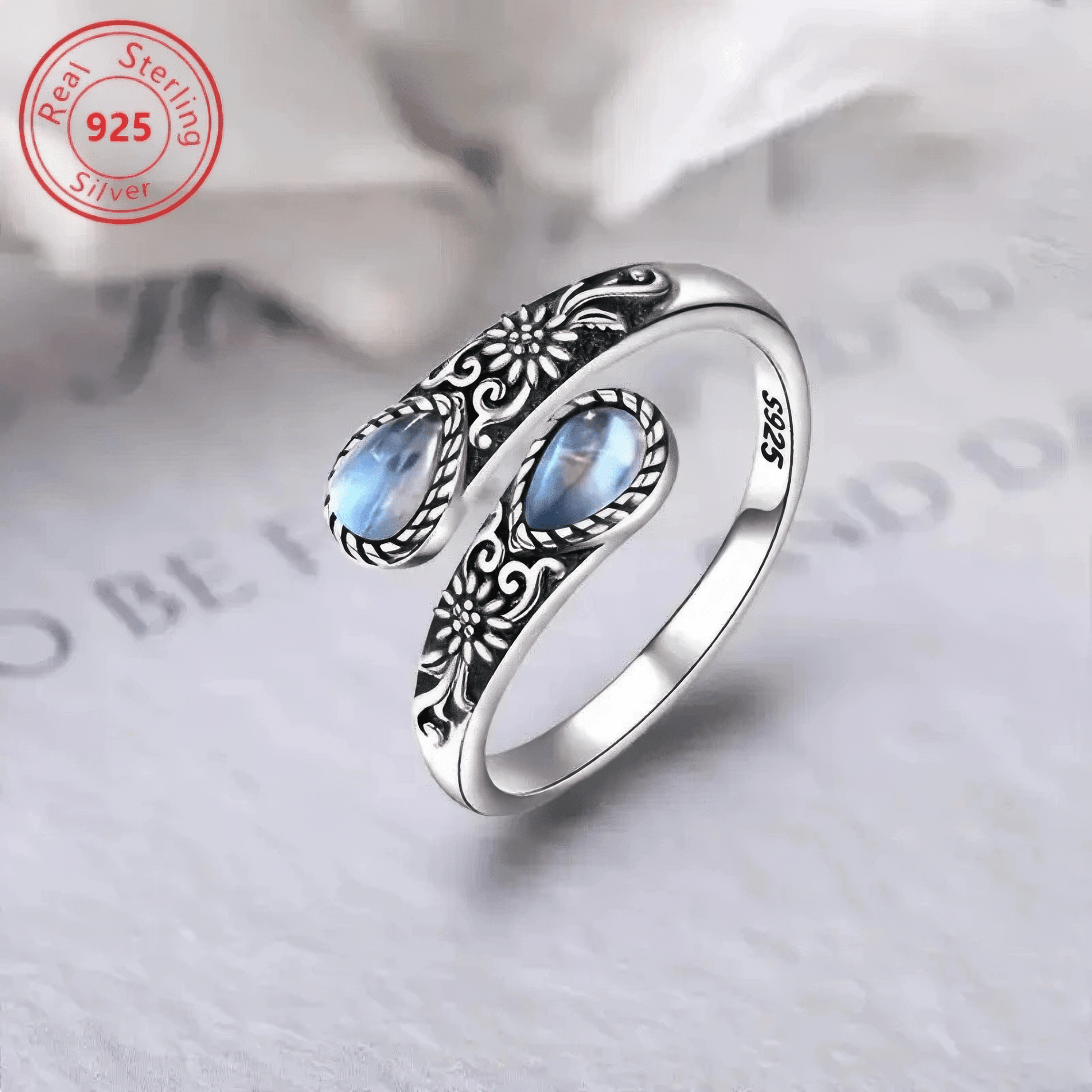 Engagement Rings Sterling Silver Handmade Sterling Silver 925 Empress Ring - Solid Hallmarked, Swirl Design, Any Size Chunky Sterling Silver Rings - Foto 2