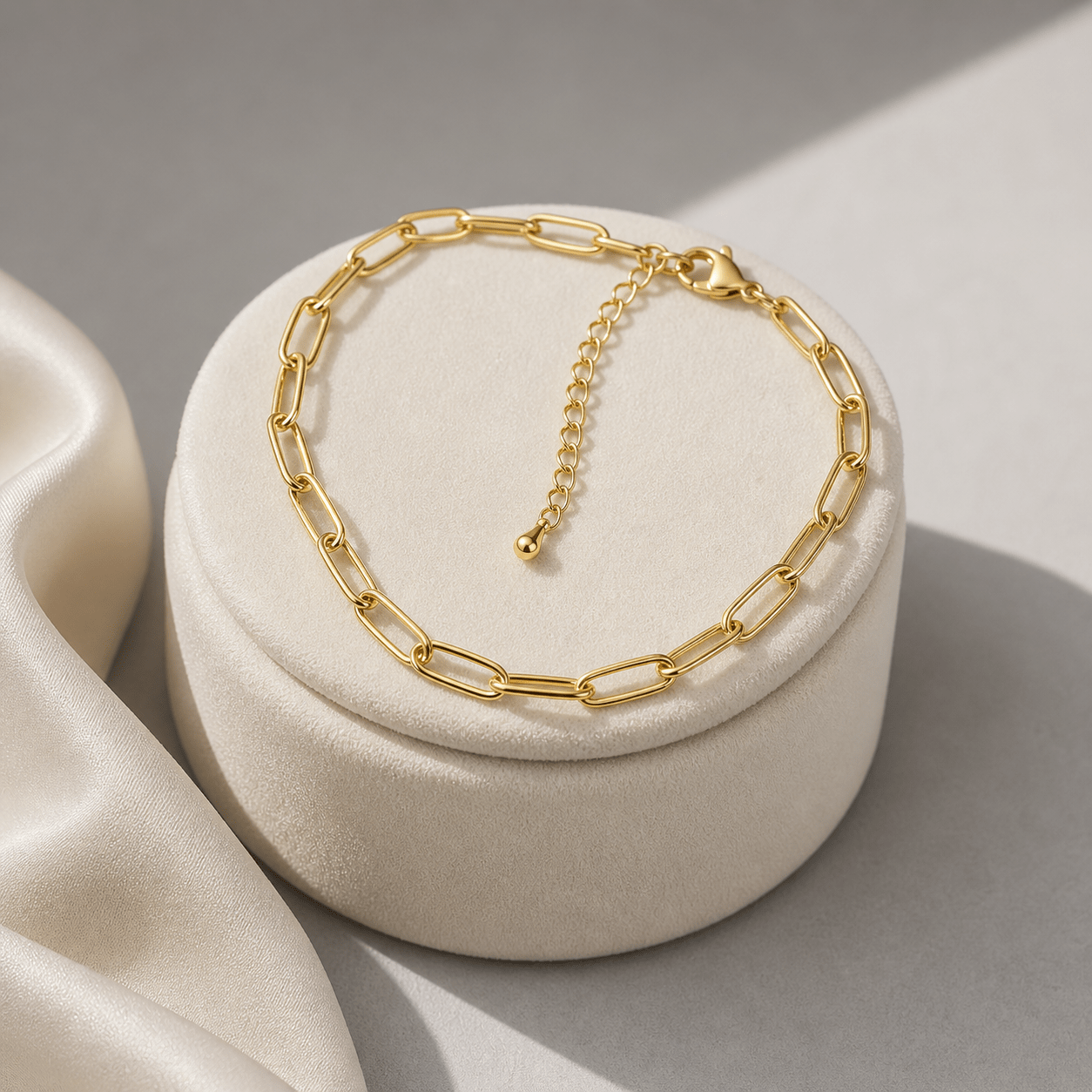 Klerona Paperclip Anklet - Klerona & Co