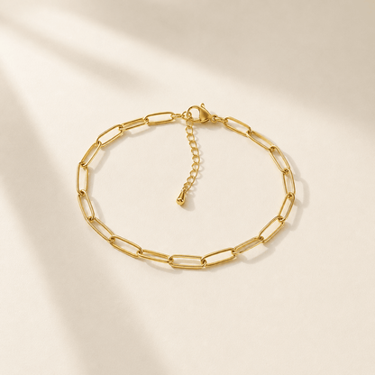Klerona Paperclip Anklet - Klerona & Co