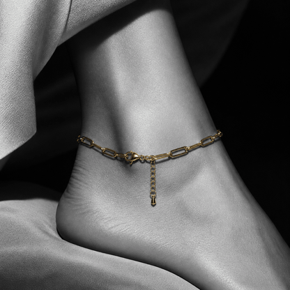 Klerona Paperclip Anklet - Klerona & Co