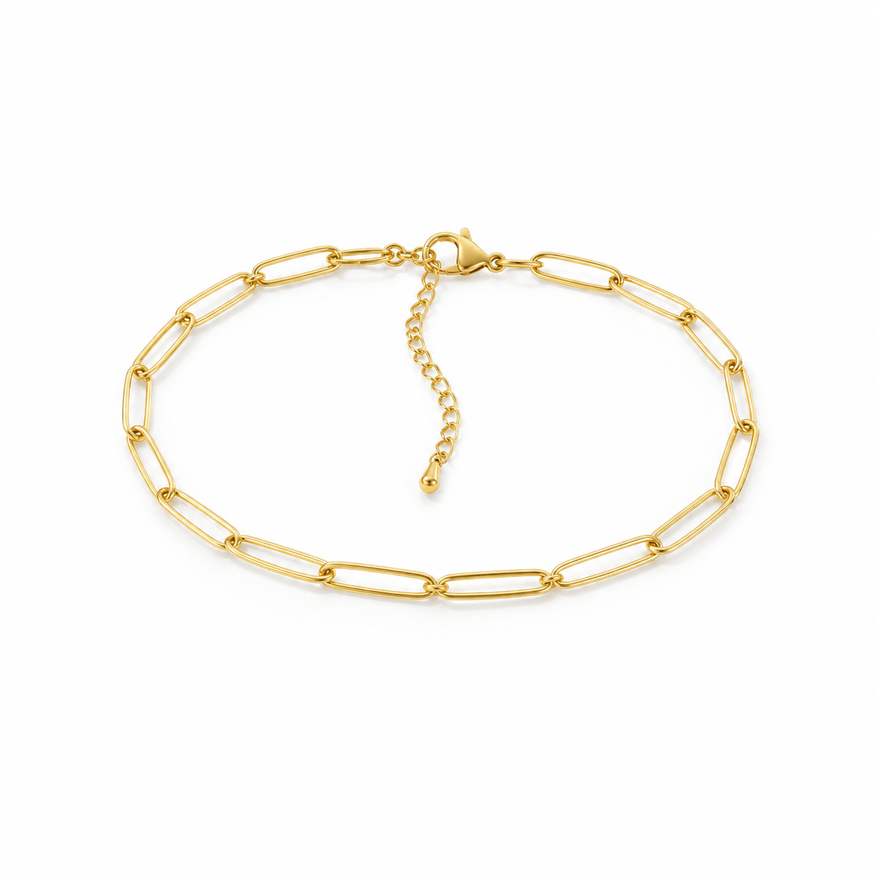 Klerona Paperclip Anklet - Klerona & Co
