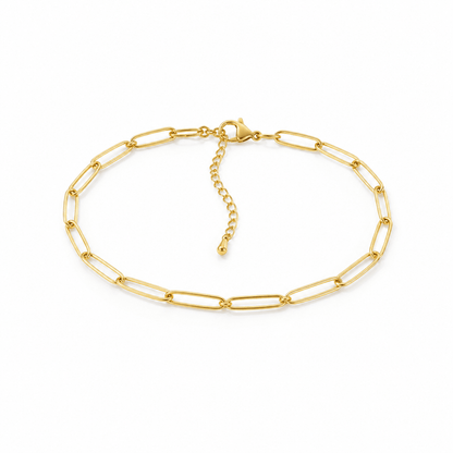 Klerona Paperclip Anklet - Klerona & Co