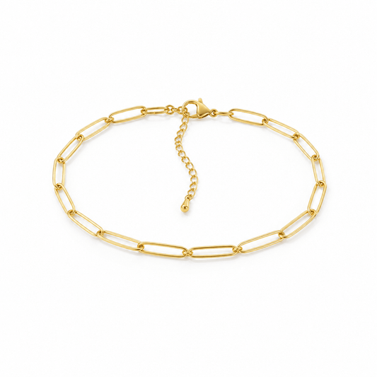 Klerona Paperclip Anklet - Klerona & Co