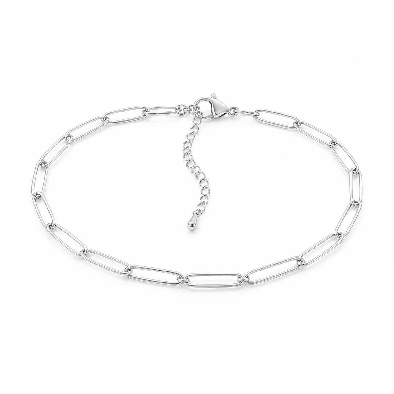Klerona Paperclip Anklet - Klerona & Co